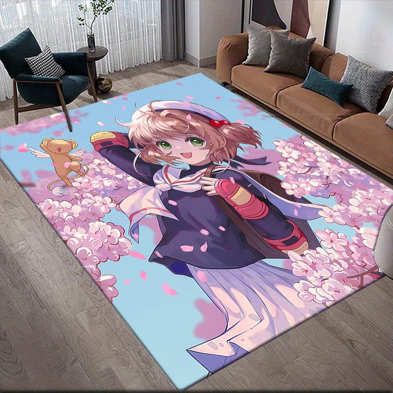 

Cardcaptor Sakura Kinomoto Sakura Theme Anti-Slip Rug, Rectangular Carpet , Bedroom & Game Area, Modern Home Decor 60x90cm