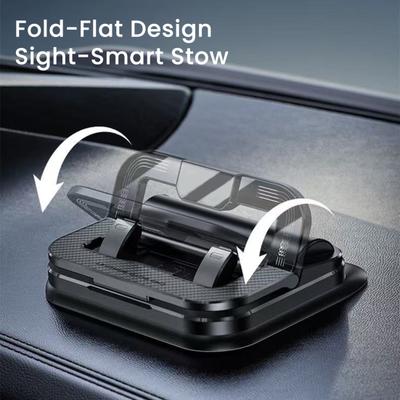 Car Phone Holder with Parking Number Plate 2-in-1 Multi-functional 360 Degrees Rotation Phone Stand Vehicle Dashboard
