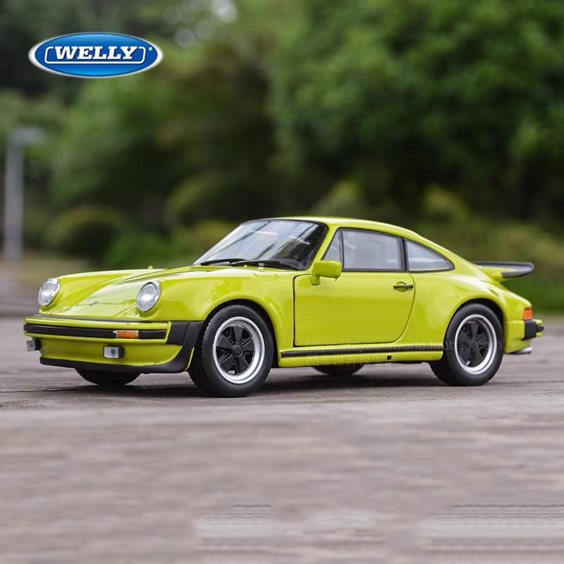 Welly 1/24 1974 Porsche 911 Turbo 3.0 Alloy Sports Car Model Diecast Metal Toy Vehicle Simulation Collection Kids Ornament Gifts