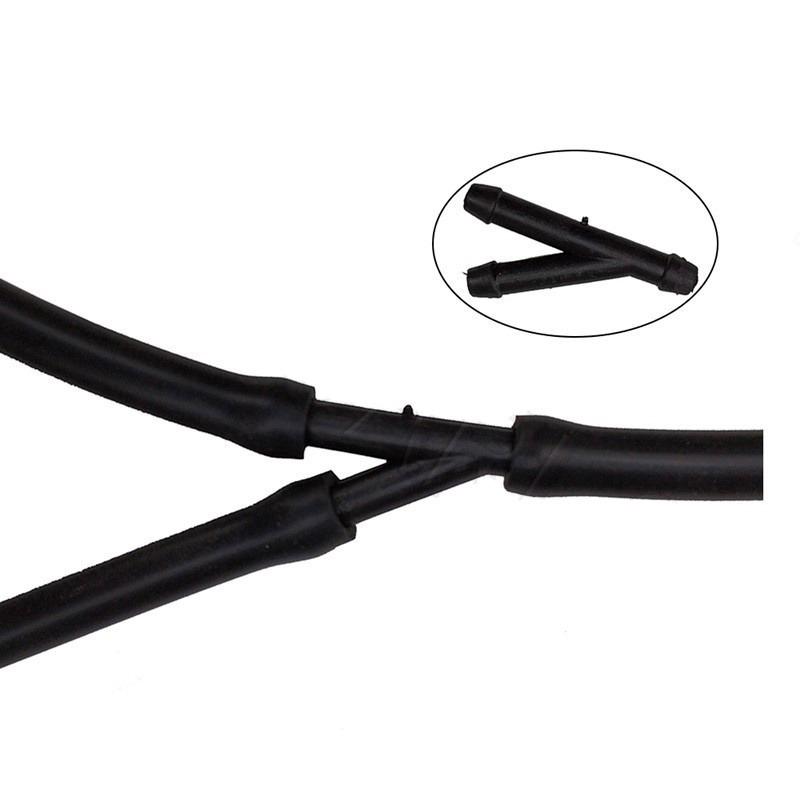 36/18Pcs Universal Joiner Pipe Connector T Piece Straight Tee 3 Way Y Piece Air Fuel Water Petrol Wiper Washer Nozzle Hose Tube