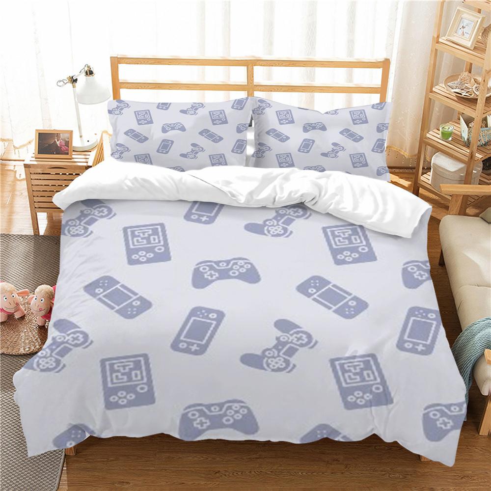 Home Textiles Bed Set 3D Gamepad Print Pillowcase Comfortable Comforter Duvet Covers Microfiber