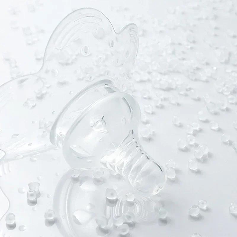 Silicone breast pad, anti bite and anti overflow breast pad for breastfeeding, portable flower shaped nipple protection cover