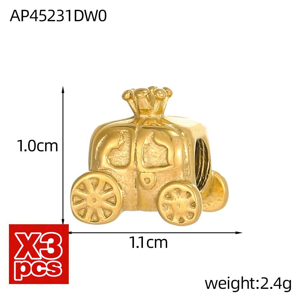 CARLIDANA Neuankunft Mode Edelstahl 3D DIY Obst Donut Anhänger Eiscreme Anhänger für Halskette Vergoldeter Schmuck