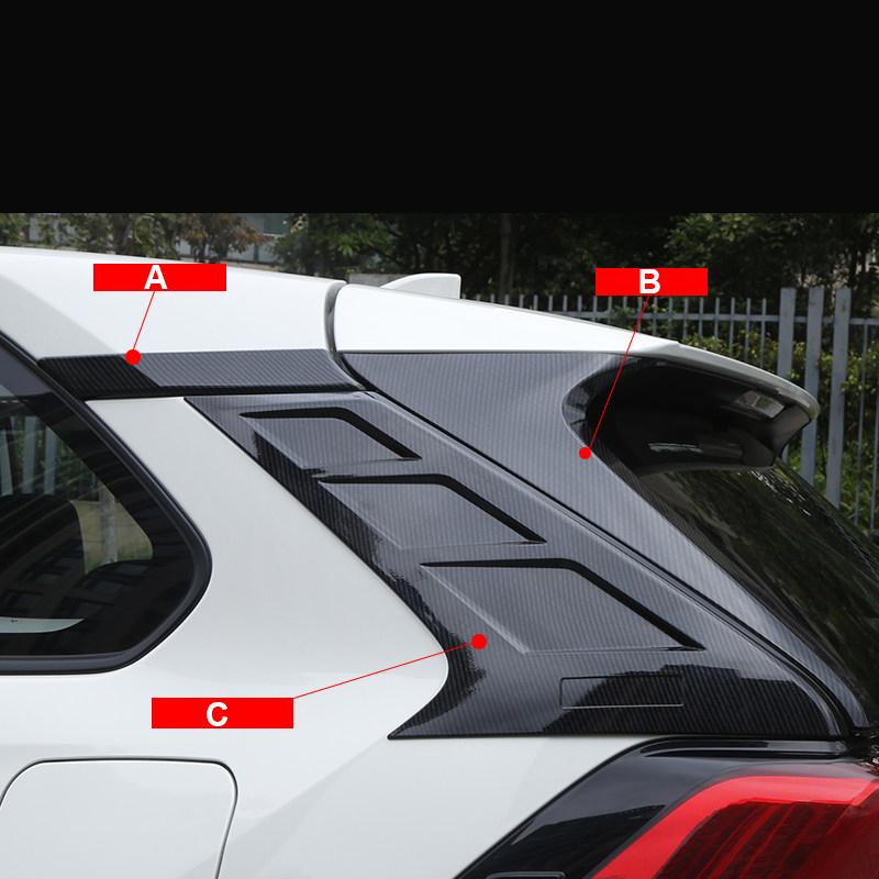 ABS Car Exterior Front Windshield C-Pillar Molding Strip Cover Trim Accessories For Toyota RAV4 RAV 4    2022 XA50