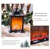 Nordic LED Flame Fireplace Lamp - Decorative Christmas Home Ornament
