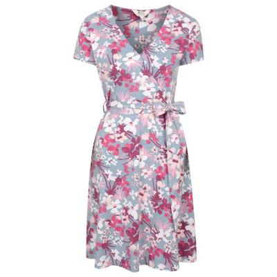 Womens/Ladies Santorini Cherry Blossom Jersey Wrap Dress