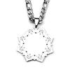 Islam Koran Muslim Allah Blumenhalskette für Damen Herren Edelstahl Goldfarbe Arabischer Anhänger Halsketten Schmuck Geschenk