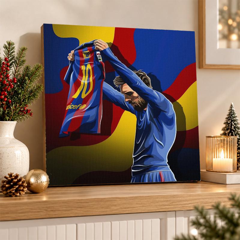 Zestaw do Malowania Diamentami Lionel Messi 5D Pełny Wiertak DIY Mozaika Diamentowa Sztuka Ścienna Wystrój Domu