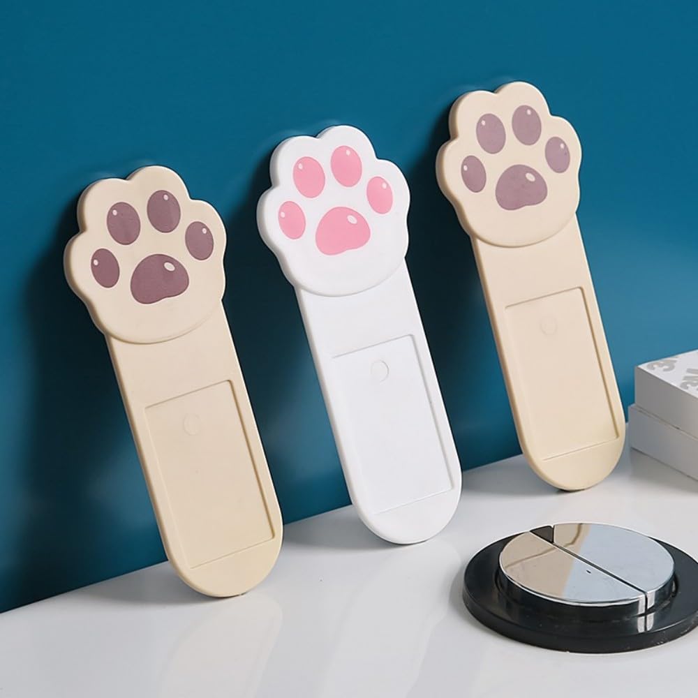Seimeinoki Toilet Seat Cute Toilet Seat Pack of Cat Claw Toilet Lid Convenient To Raise and Does Not Get Your Hands Bathroom Toilet Includes Sponge