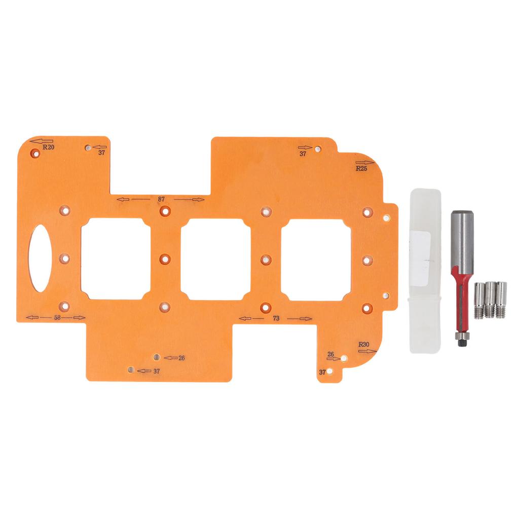 Woodworking Round Corner Radius Templates R20 R25 R30 Universal Woodworking Router Template