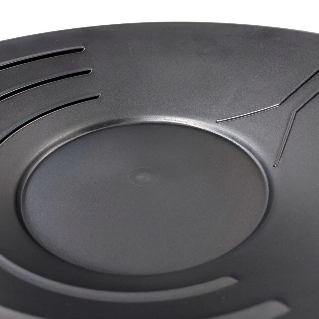 SCIENCE Basic Black Gold Pan Gold Panning Dish Dish Guide Black 1 Plastic Panning Bowl "14in" "Panning (3-Riffle Type/Water Specification) Approx.