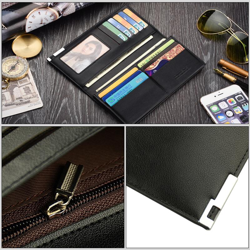 Mens Wallet Long Purse Leather Clutch Large Business Handbag Multi Functional Coin Purse For Proton Exora Iriz R3 Wira Saga Satr
