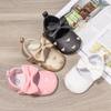 New Baby Girl Shoes Infant Toddler Princess Dress PU Non-slip Flat Soft-sole Cute Bow-knot First Walkers Newborn