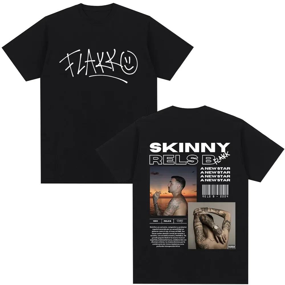 

Rapper RELS B Skinny Flakk A New Star Album Merch T-shirt Men Women Clothing Fashion Hip Hop T-shirts T Shirts Streetwear XXXXXL чорний