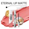 Long-lasting Matte Lip Gloss, Orange-Pink: Easy Application, Smooth Shine, Non-transfer, Non-greasy, Perfect for Daily Makeup.
