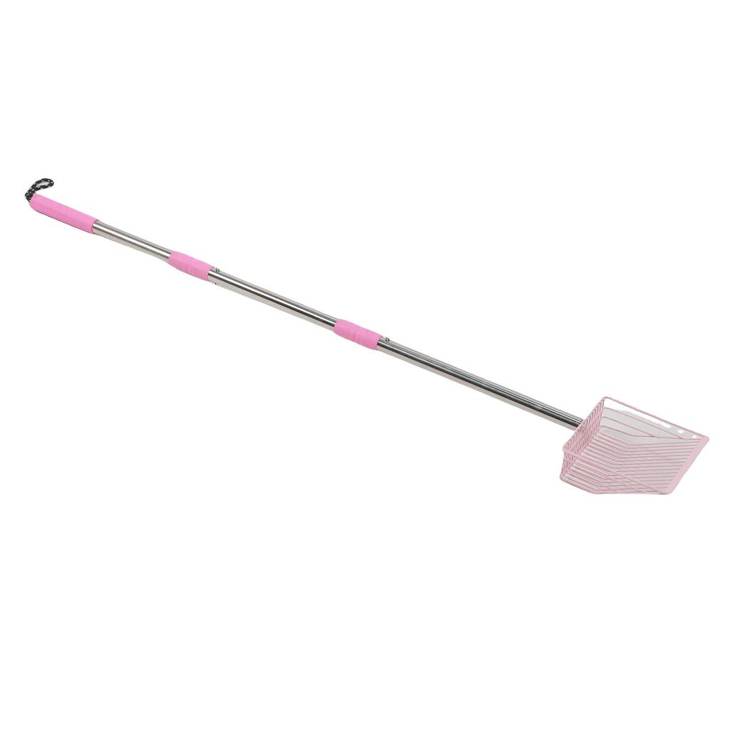 Metal Long Handle Cat Litter Scoop 3 Section Detachable Pet Poop Shovel Multifunctional Chicken Litter Scoop