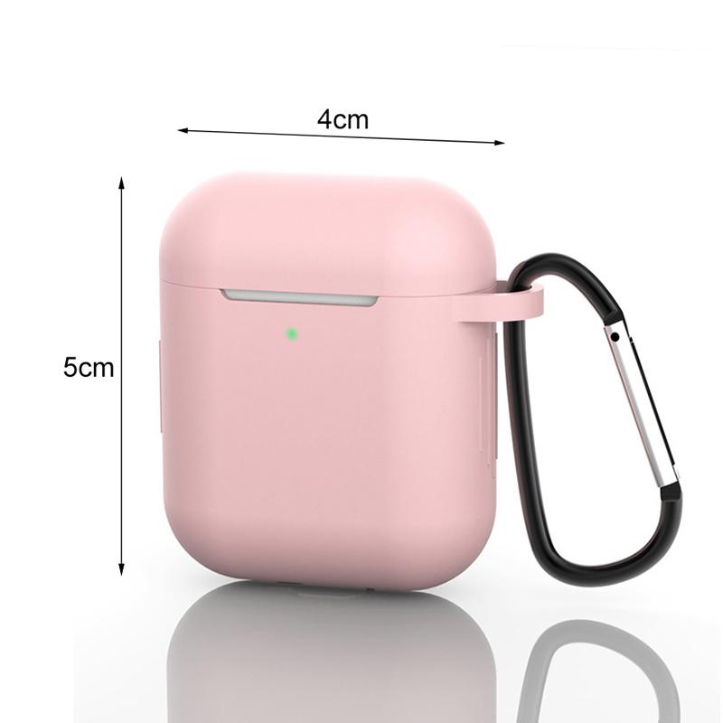 Silikonowe etui na słuchawki do Airpods 1/2 generacji, etui ochronne, przyjazne dla skóry etui na słuchawki bezprzewodowe z haczykiem, etui na iPhone, torba