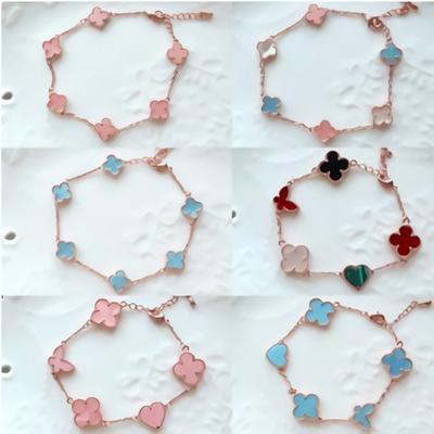 Simple Ball Chain Daily Bracelet Bancl Multi-Full Clover