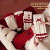 Thickened and Warm Winter and Autumn Fleece-lined Mid-calf Socks, New Year's Big Red Socks, Home Floor Socks, Sleep Socks