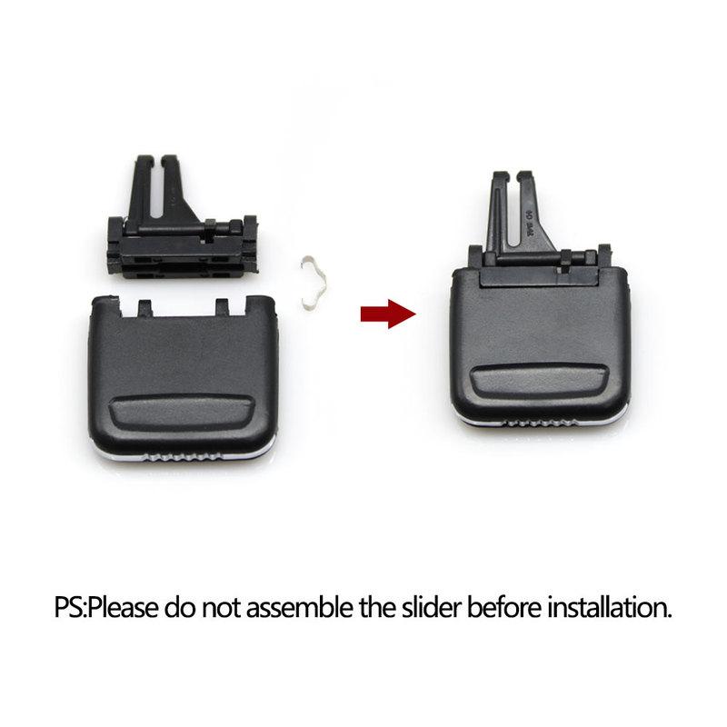 Car Front Rear Air Vent Central AC Vent Grille Slider Outlet Tab Clip Repair Kit For Porsche Cayenne 2010-2016
