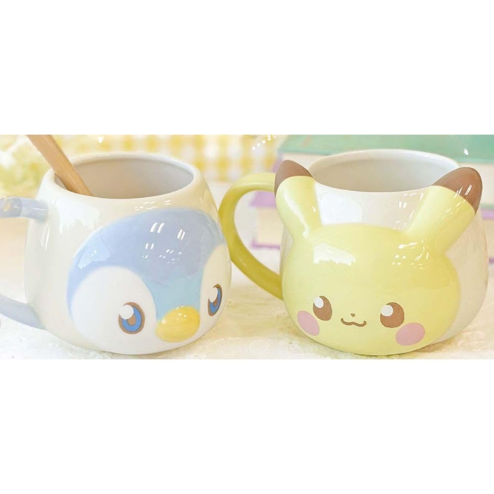 Marimo Craft PokePeace Face W115 X H80 X Mug, Pikachu, D85mm, PKP-194