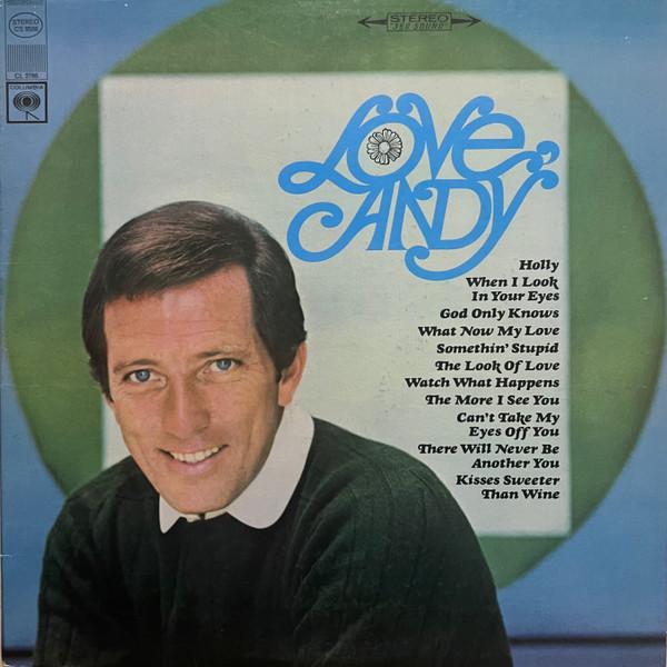 

LP Record ANDY WILLIAMS - Love, Andy CS9566 COLUMBIA 1967 US Jazz Used