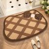 Imitation Cashmere Bathroom Floor Mat Door Mat Absorbent Foot Mat Household Quick-drying Carpet