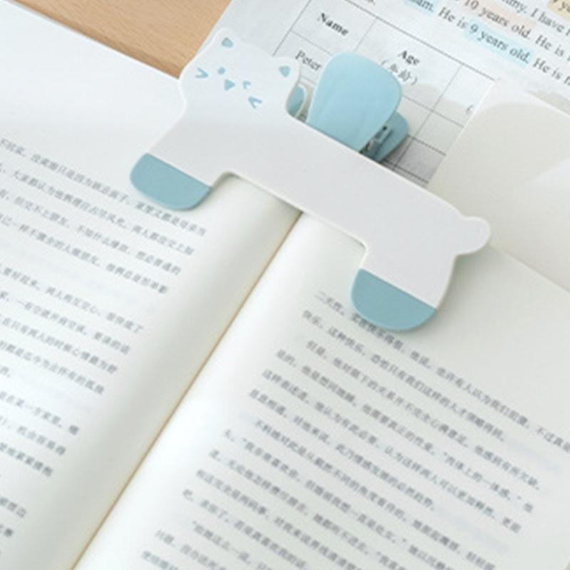Adorable Cats Shaped Book Clip Light Weight Practical Design Book Clamp For Children Study Books Magazines Secure Grip
