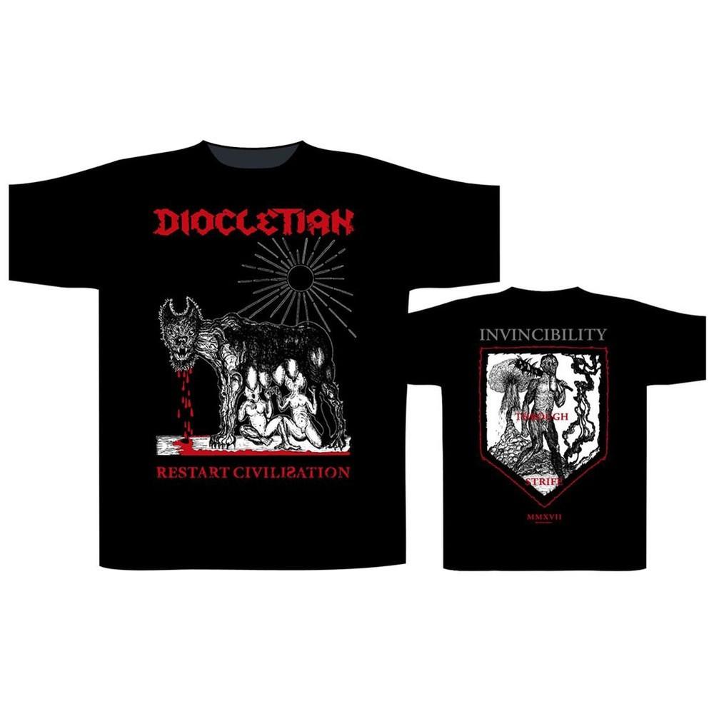 

Men s Diocletian Restart Civilisation T-shirt Black 3XL