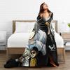 Death Note Near and Mello Flannel Blanket  Super Soft Throw Blanket for Living Room Airplane Travel Bedspread Sofa Bed Cover