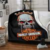 1pc Harley-Davidson Blanket, Gift, for Men and Women, Soft Blanket, Good for Sofa Bed Couch Travel, Lightweight Flannel Blanket