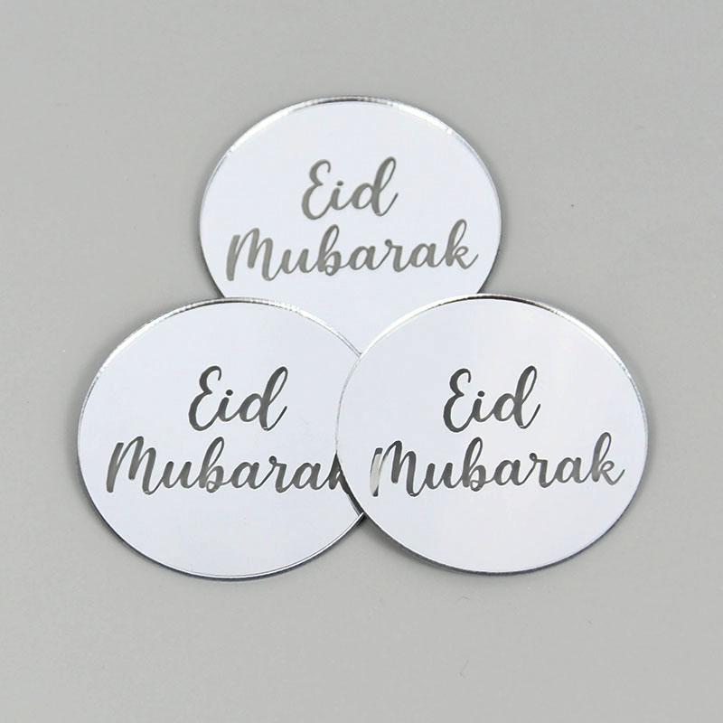 5/10 Stück Eid Mubarak Acryl Cupcake Topper Gold Ramadan Kareem Kuchen Topper Islamisches Muslimisches Festival Party Kuchen DIY Dekorationen