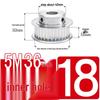 Stepped Timing Pulley 5M, 36 Teeth, T-Slot Width 16/21/27, Bore 5-25mm, BF Type.