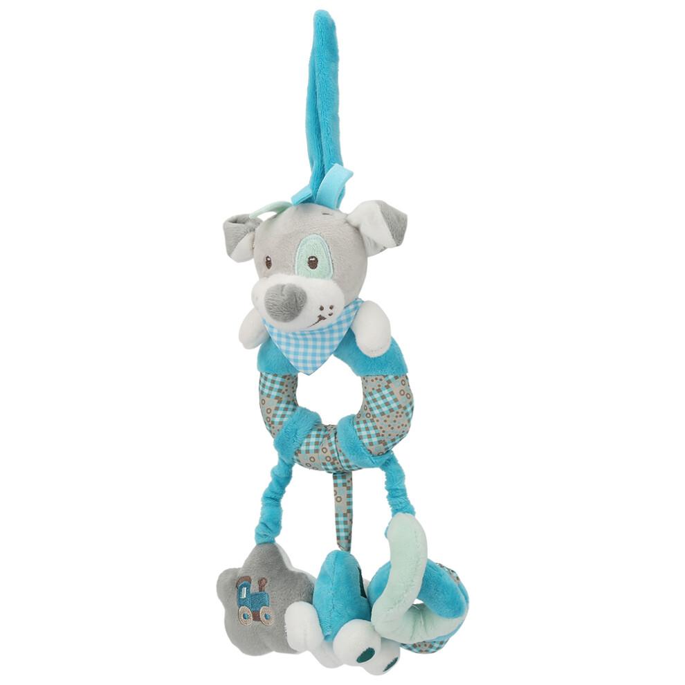 Kids Baby Bed Crib Cot Stroller Plush Toy Blue Dog