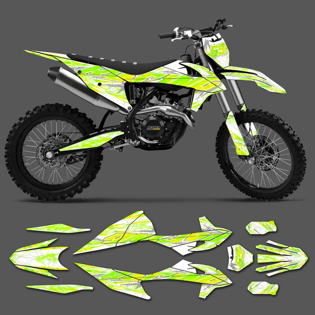 PowerZone Für KTM EXC EXC-F 2020 2021 2022 2023 150 200 250 300 350 450 500 Grafiken Aufkleber Für 2019-2022 SX SXF 0223