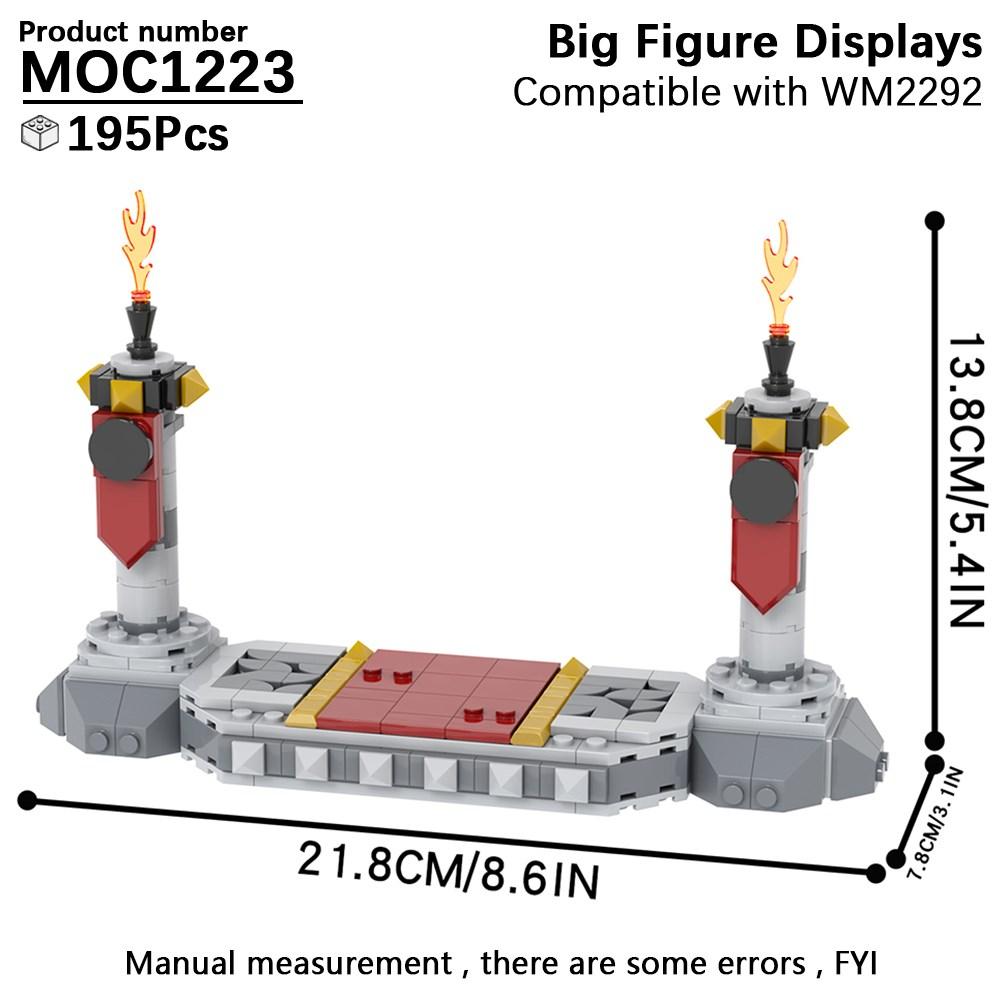 MOC Stand Movie Anime Military Action Figure Display Stands Box Blocks Compatible 75257 05007 75105 High-Speed Championed Block Bricks Toys Playsets