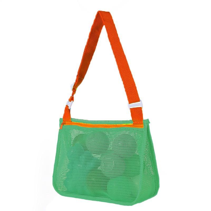 Kids Toy Storage Bag Quick-Dry Mesh Beach Shoulder Bag for Travel & Outdoor Play Breathable Lightweight Beach Bag
