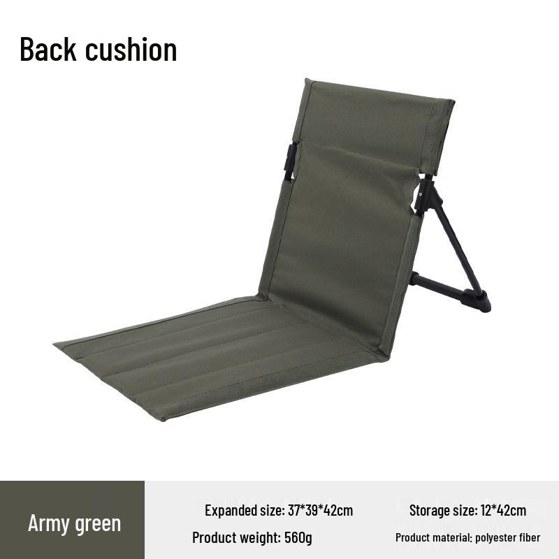 Tragbarer Faltbarer Outdoor-Stuhl mit Rückenlehne - Ideal für Camping, Rasen und Strand