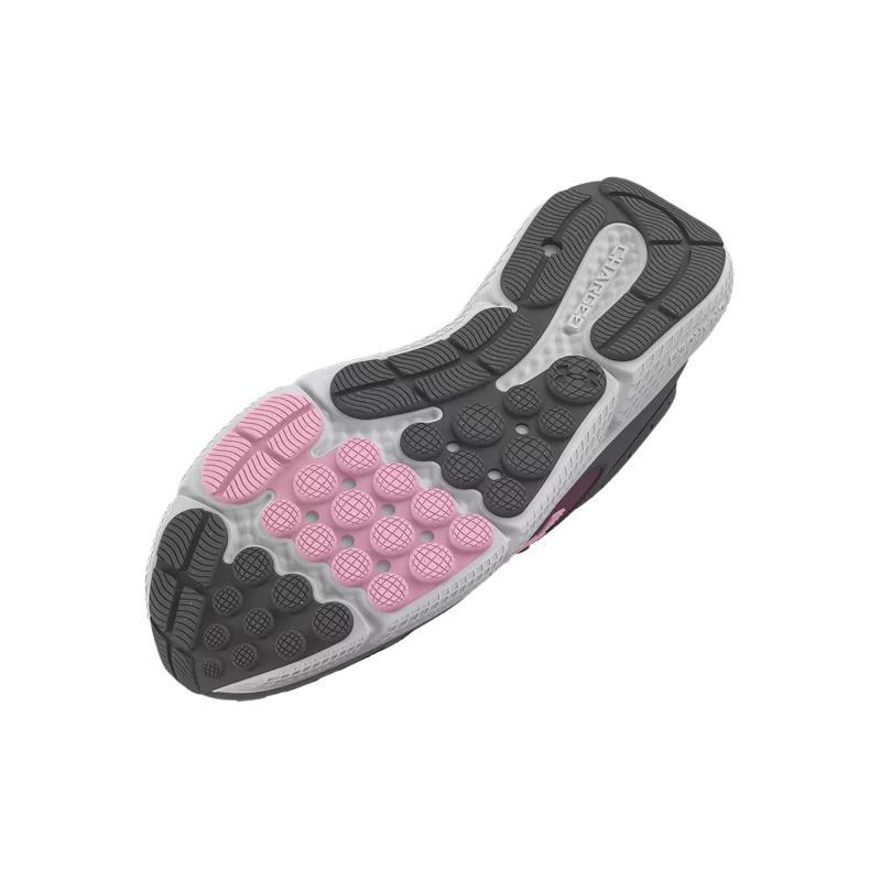 Under Armour Charged Assert 10 Cushioning Low Top Running Shoes Women's Gray Pink 3026179-108
