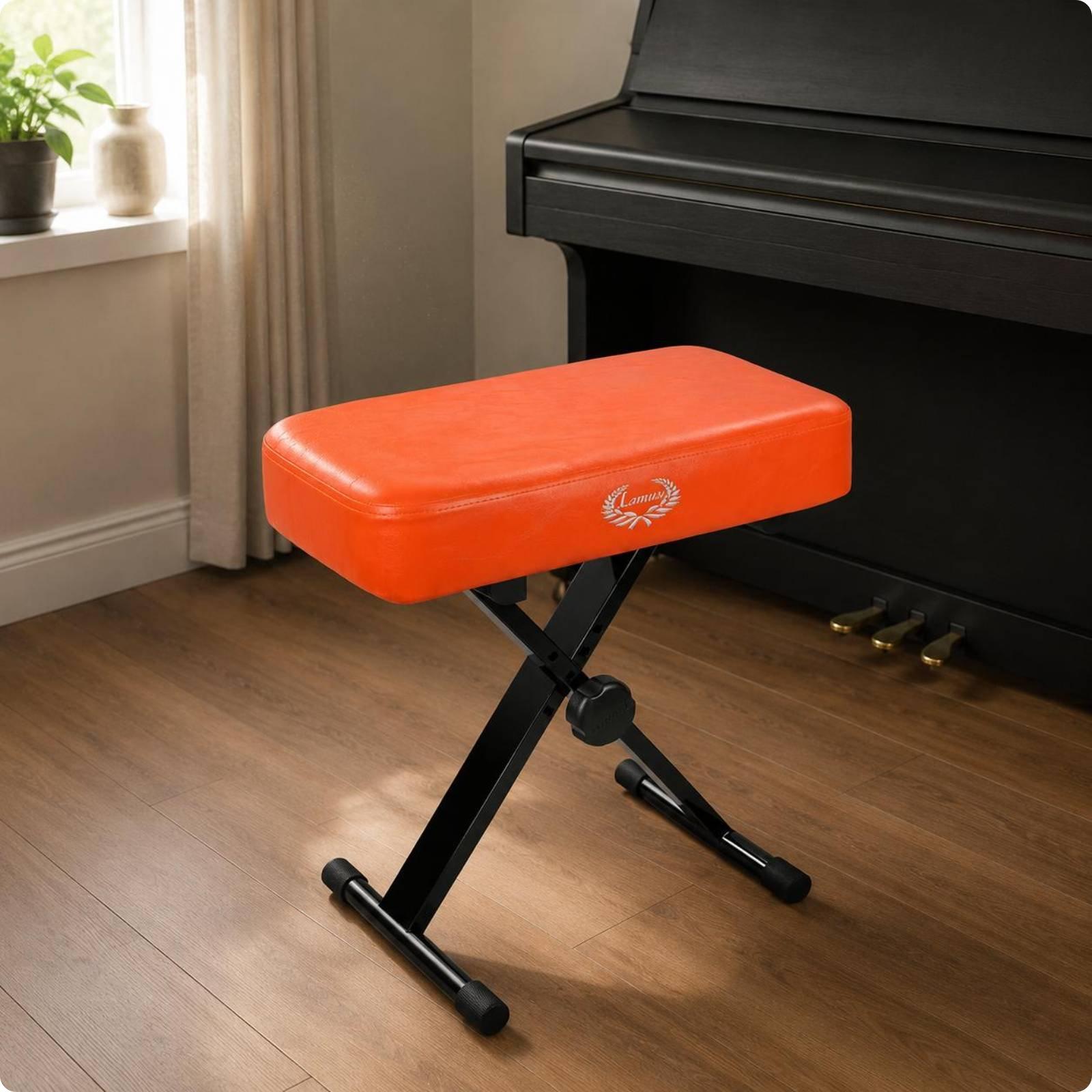 Adjustable Piano Bench Portable Folding Piano