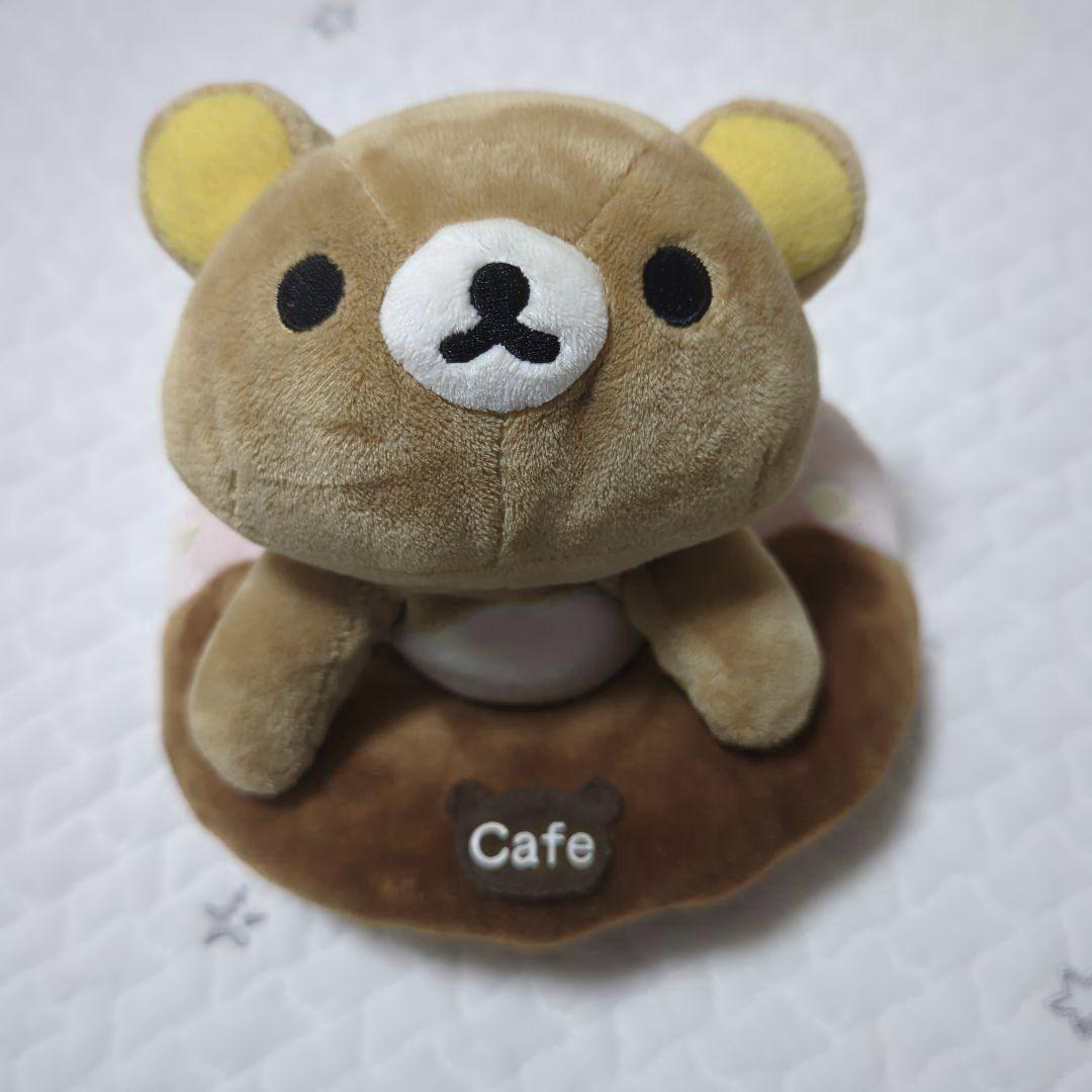 Rilakkuma stuffed animal Rilakkuma Cafe Would you like to relax? donut