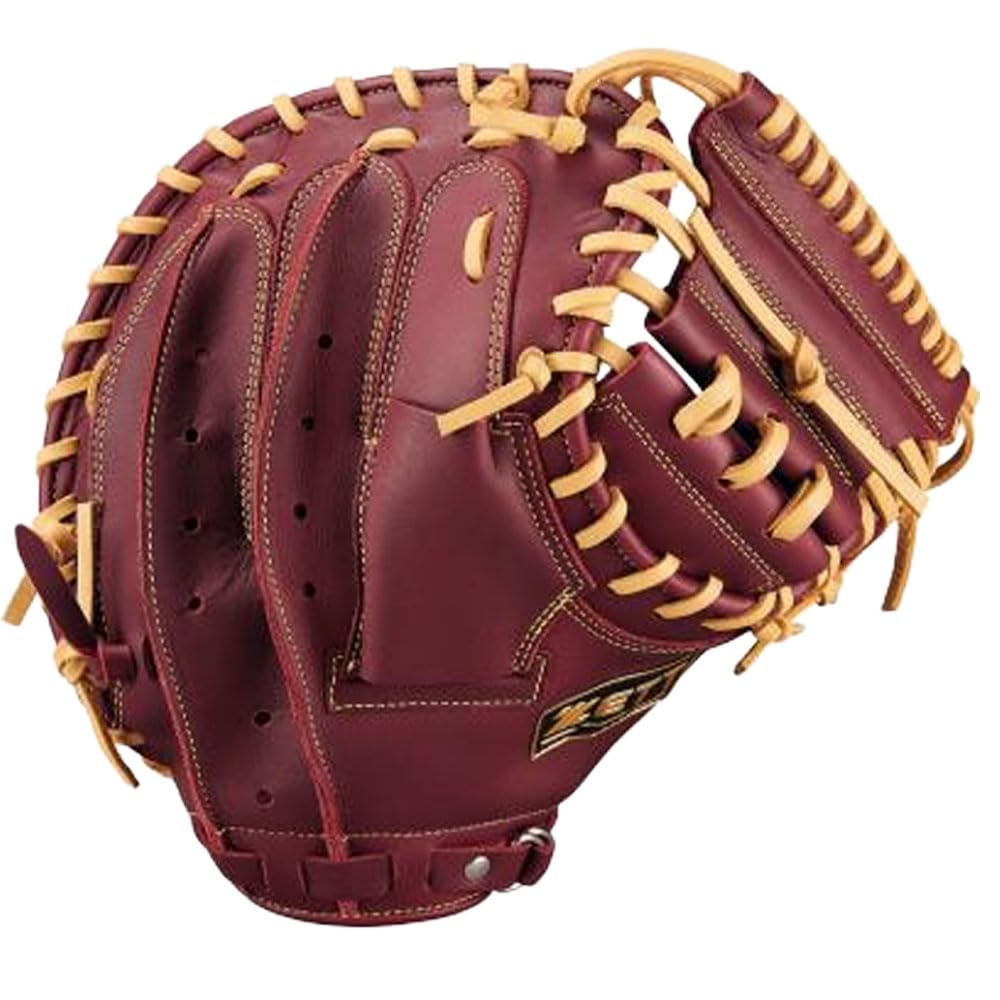 

ZETT Soft Steer Baseball Bordeaux BRCB35512F Catcher s Mitt, B/Pastel (4032)