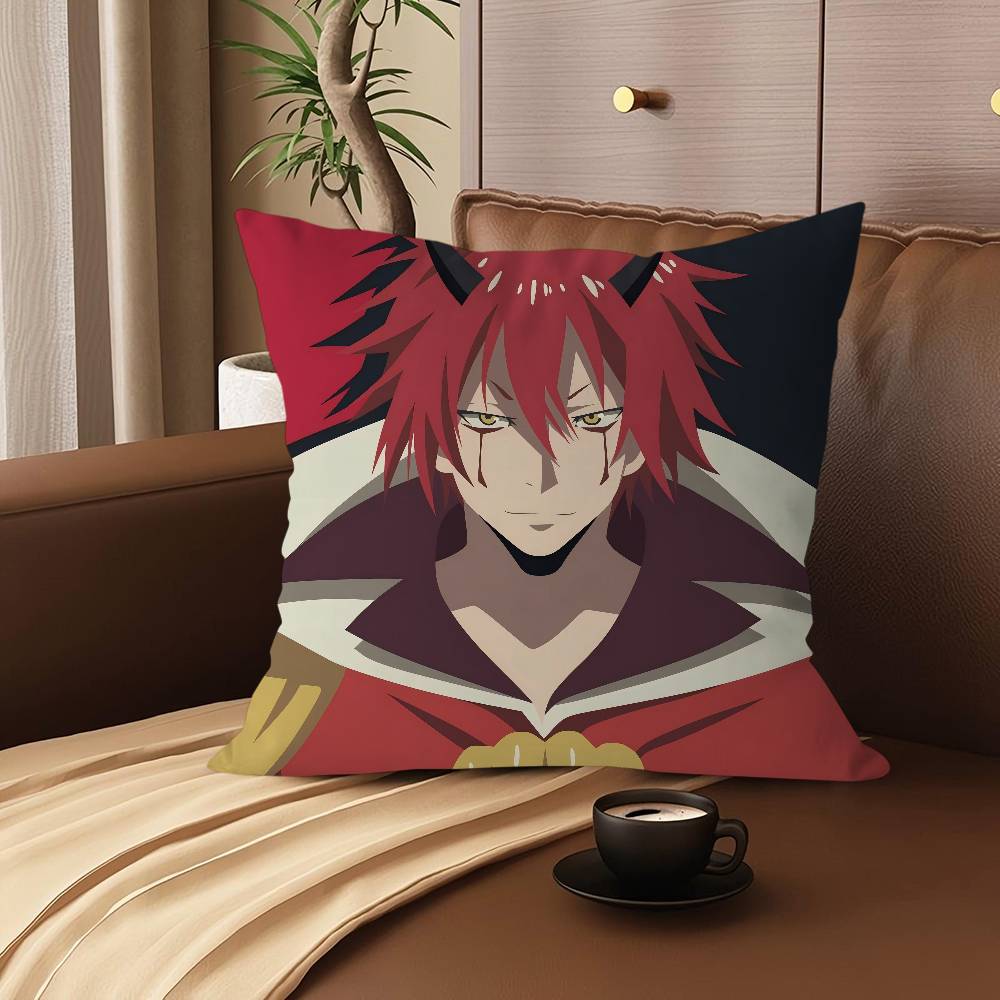 That Time I Got Reincarnated As A Slime Pillowcase Toon Gift Cushion Cover Bedroom Home Sofa Chair Seat Decor Pillow Case