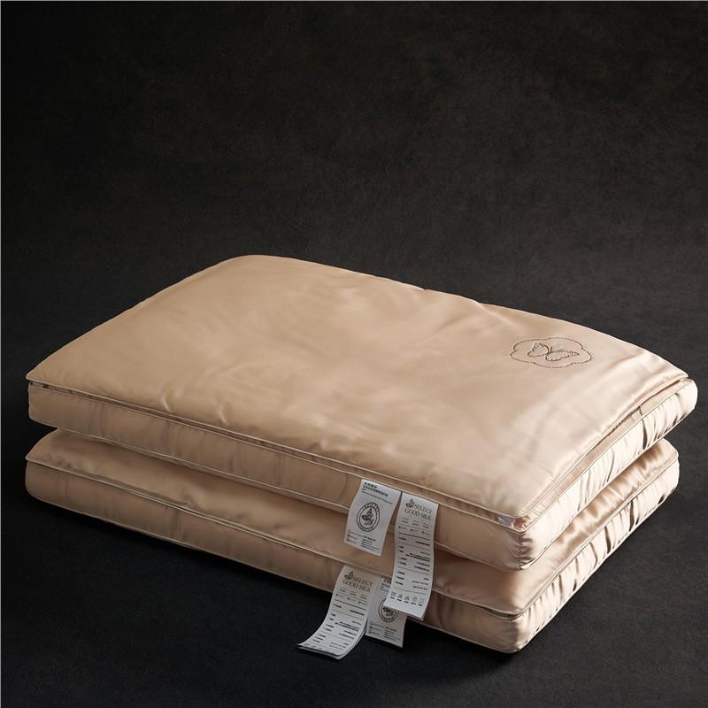 Luxury Silk-Infused Memory Foam Pillow Neck Support Sleep Comfort Adult Bedding Standard Size