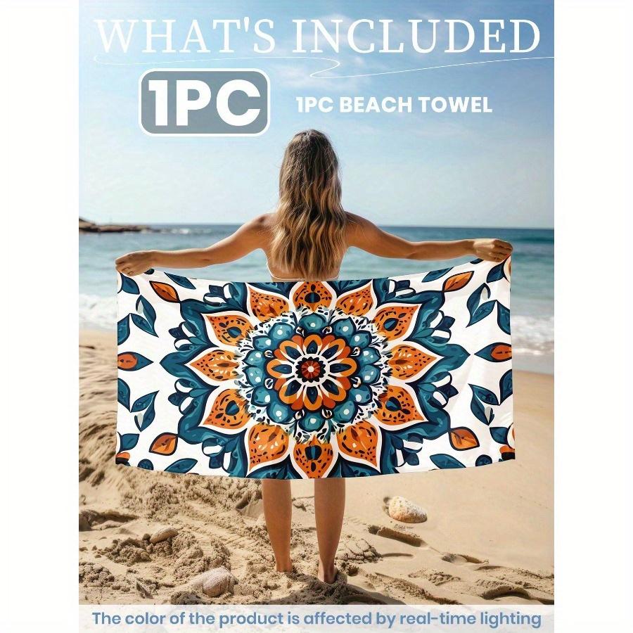 Printed Beach Towel, Pink Cherry Blossoms Swim Towel, Bath Towel, Fashion Style Beach Towel, 150cm or Above Recommended