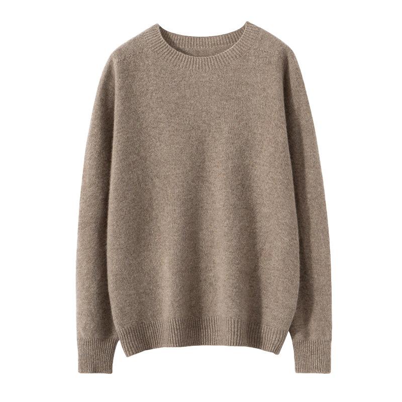 Women's Candy Color V-Neck Cashmere Sweater - Fashionable Knit Base Layer for Autumn/Winter 2025.