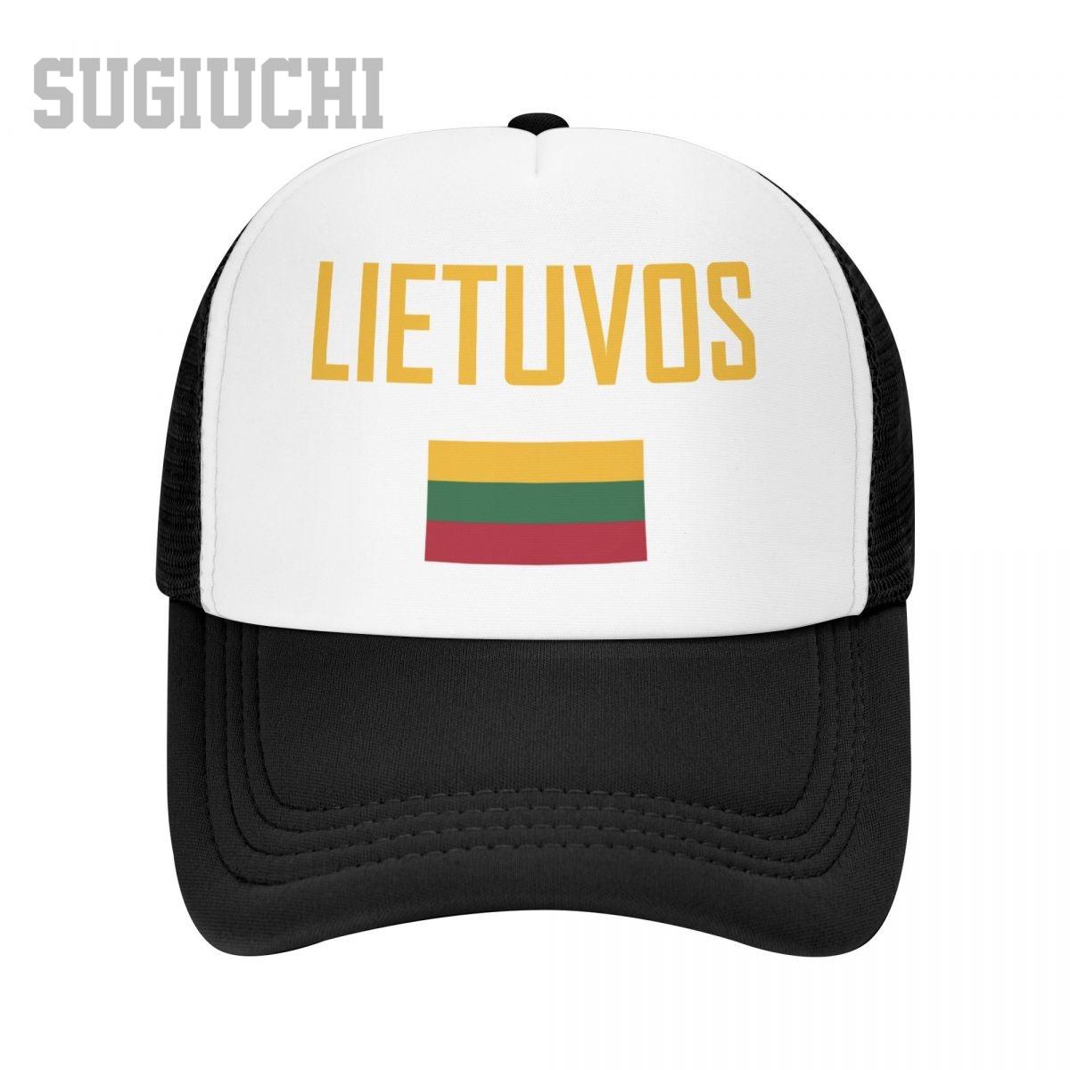 

Unisex Mesh Cap Hat Lithuania LITUVOS Flag And Font Trucker for Unisex Women Baseball Caps Outdoors Cool