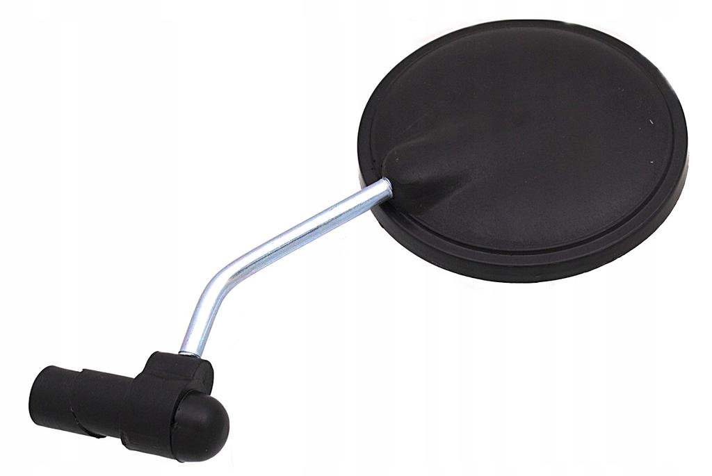 Bicycle mirror, round, recessed, short, small