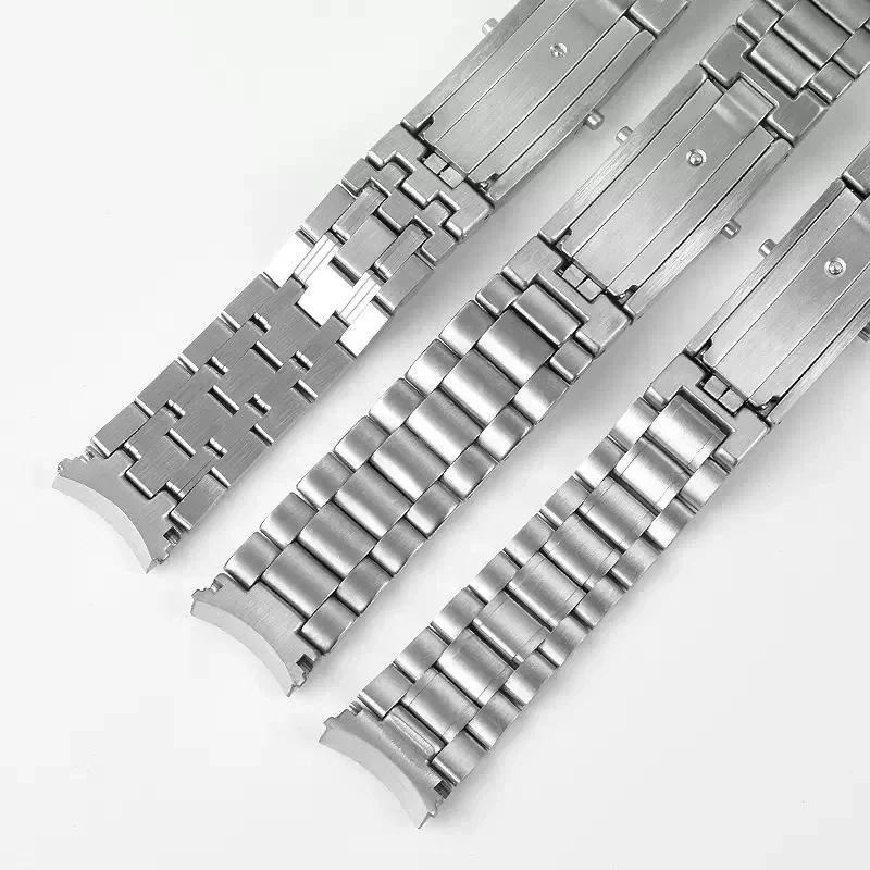High Quality Silver 316L Stainless Steel Watch Bands Strap For Omega Seamaster Speedmaster Planet Ocean Belt 18mm 20mm 22mm