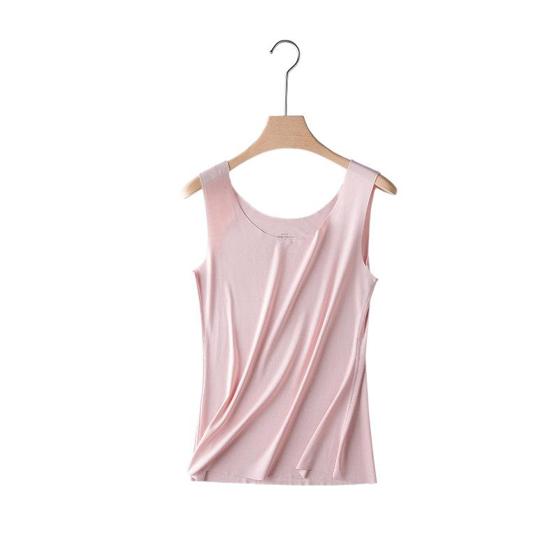 Summer New Women's Seamless Modal Vest Sling Wear Sports Fitness Skin-friendly Large Size Breathable Bottoming Shirt